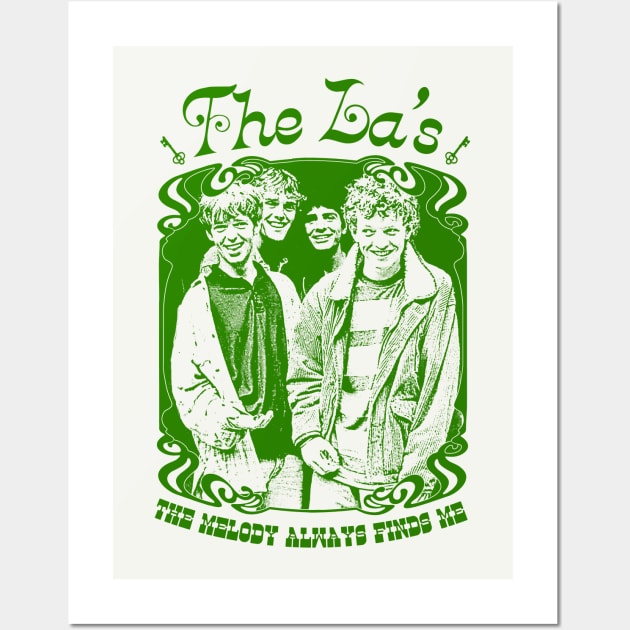 The La's / Original Retro Psychedelic Design Wall Art by DankFutura